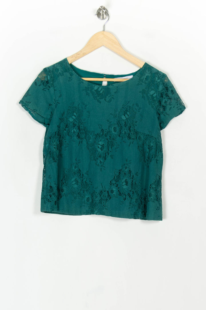 Blouse Verte - Taille M/38 de la marque La Fée Maraboutée | PARAD119256 - Vendu par Paradigme - Image 2
