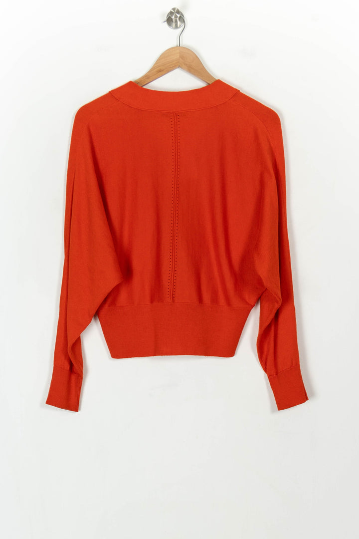 Cardigan Orange - Taille S/36 de la marque La Fée Maraboutée | PARAD119257 - Vendu par Paradigme - Image 5