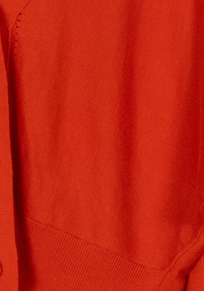 Cardigan Orange - Taille S/36 de la marque La Fée Maraboutée | PARAD119257 - Vendu par Paradigme - Image 3