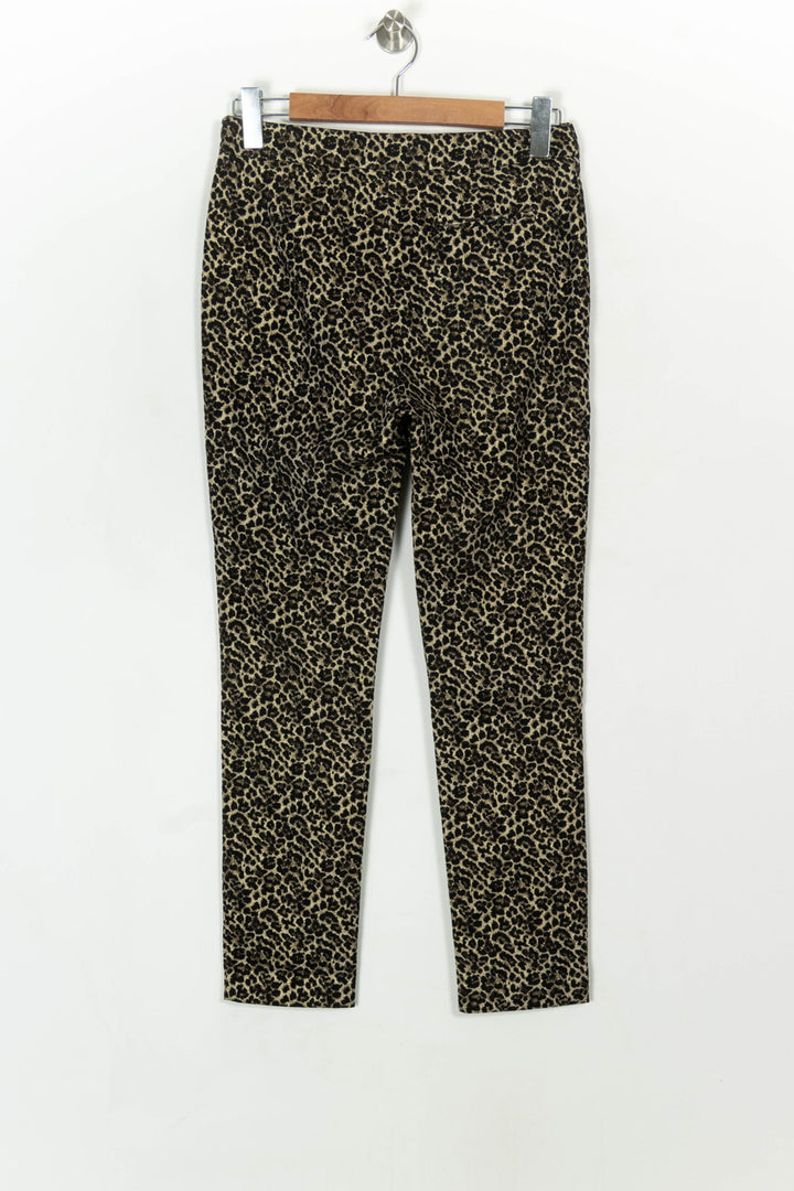 Pantalon Léopard Beige et Noir - Taille M/38 de la marque Sézane | PARAD119259 - Vendu par Paradigme - Image 5