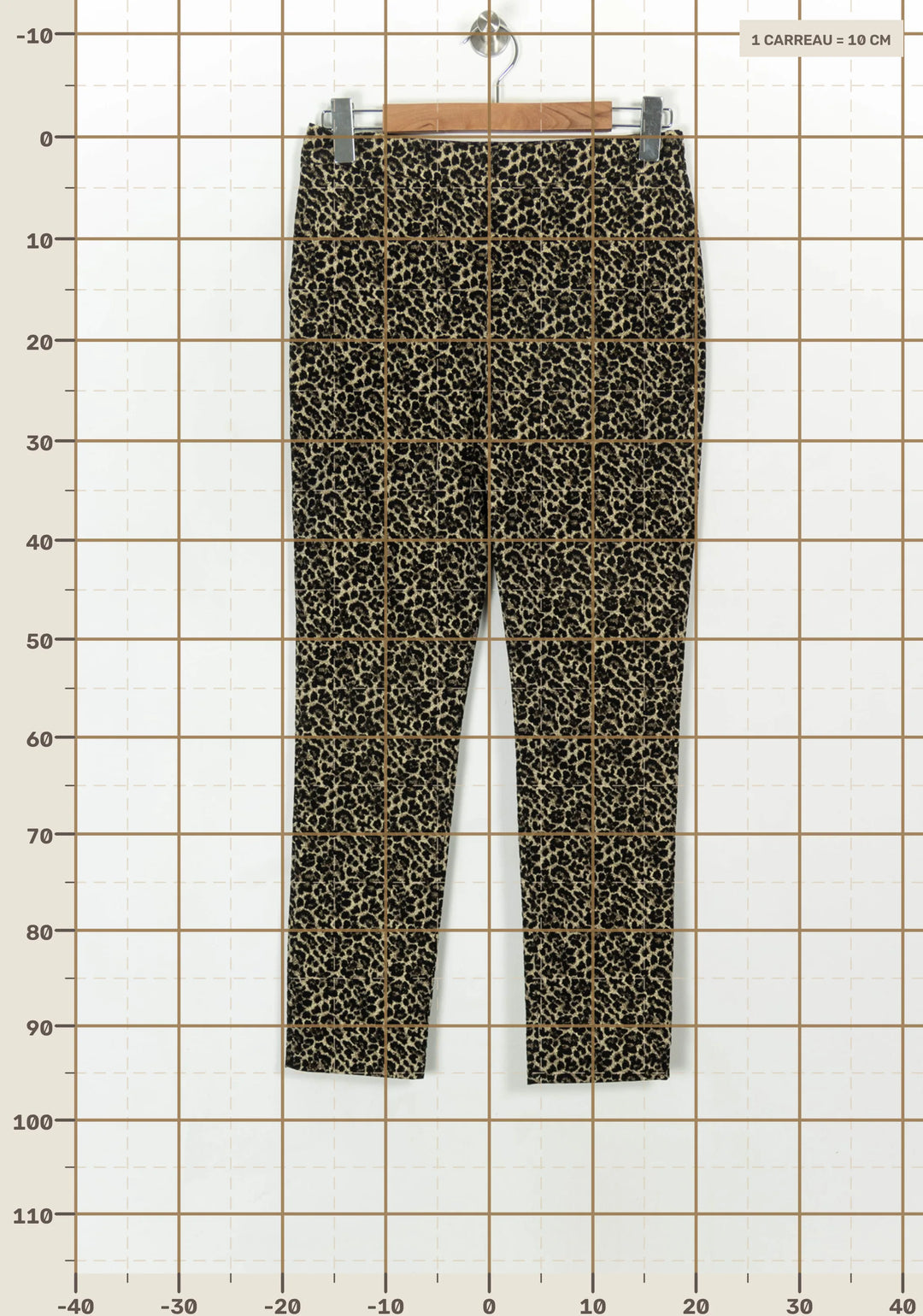 Pantalon Léopard Beige et Noir - Taille M/38 de la marque Sézane | PARAD119259 - Vendu par Paradigme - Image 4
