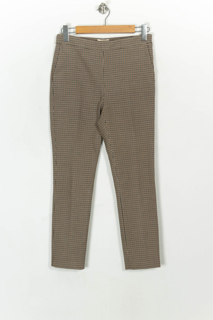 Pantalon Carreaux Marron et Noir - Taille M/38 de la marque Sézane | PARAD119260 - Vendu par Paradigme - Image 2