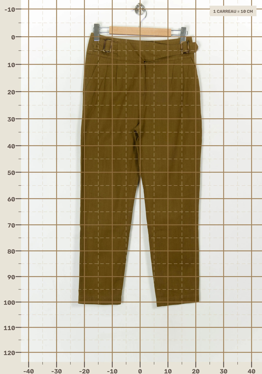 Pantalon Vert - Taille M/38 de la marque Sézane | PARAD119261 - Vendu par Paradigme - Image 4