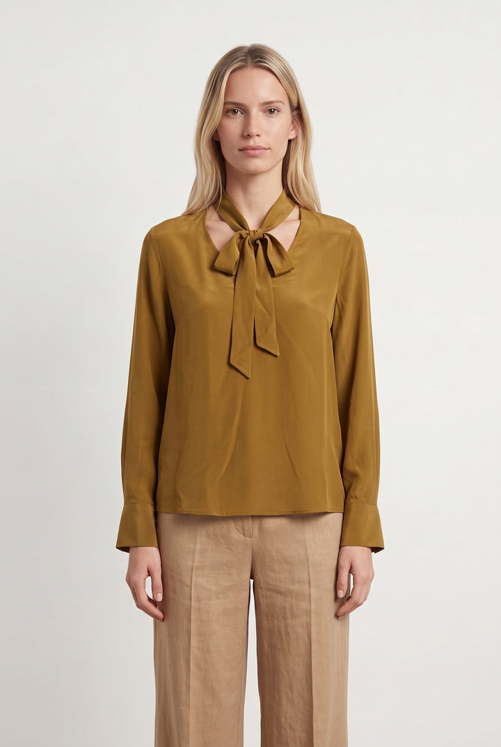 Blouse Marron - Taille S/36 de la marque IKKS | PARAD119264 - Vendu par Paradigme - Image 1