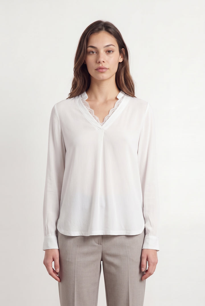 Blouse Blanche - Taille XS/34 de la marque IKKS | PARAD119268 - Vendu par Paradigme - Image 1