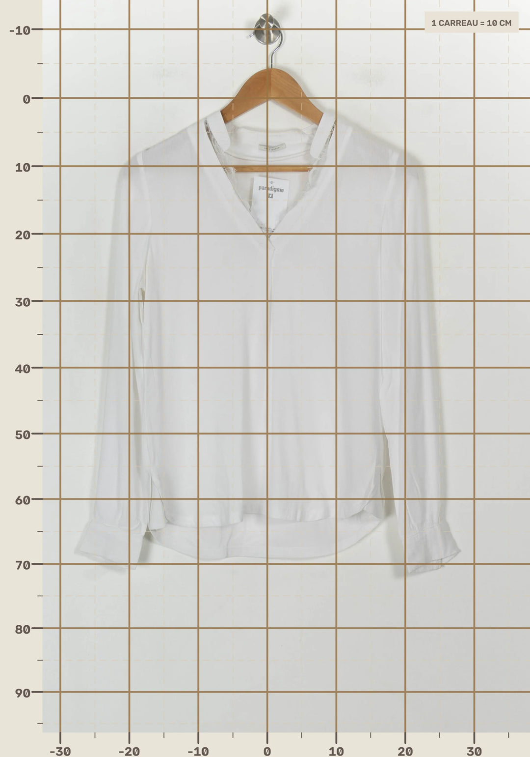 Blouse Blanche - Taille XS/34 de la marque IKKS | PARAD119268 - Vendu par Paradigme - Image 4