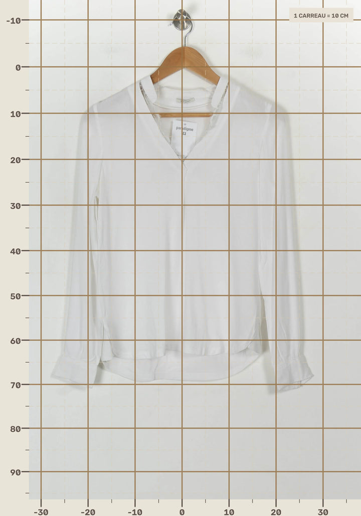 Blouse Blanche - Taille XS/34 de la marque IKKS | PARAD119268 - Vendu par Paradigme - Image 4