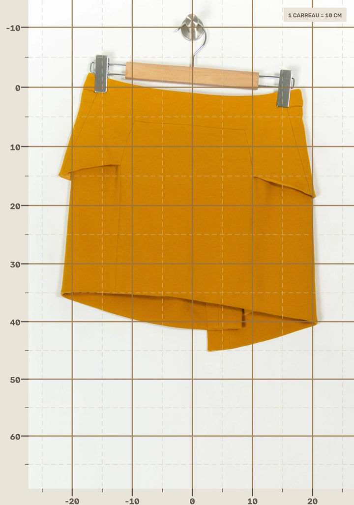 Jupe Asymétrique Jaune - Taille S/36 de la marque The Kooples | PARAD119269 - Vendu par Paradigme - Image 4