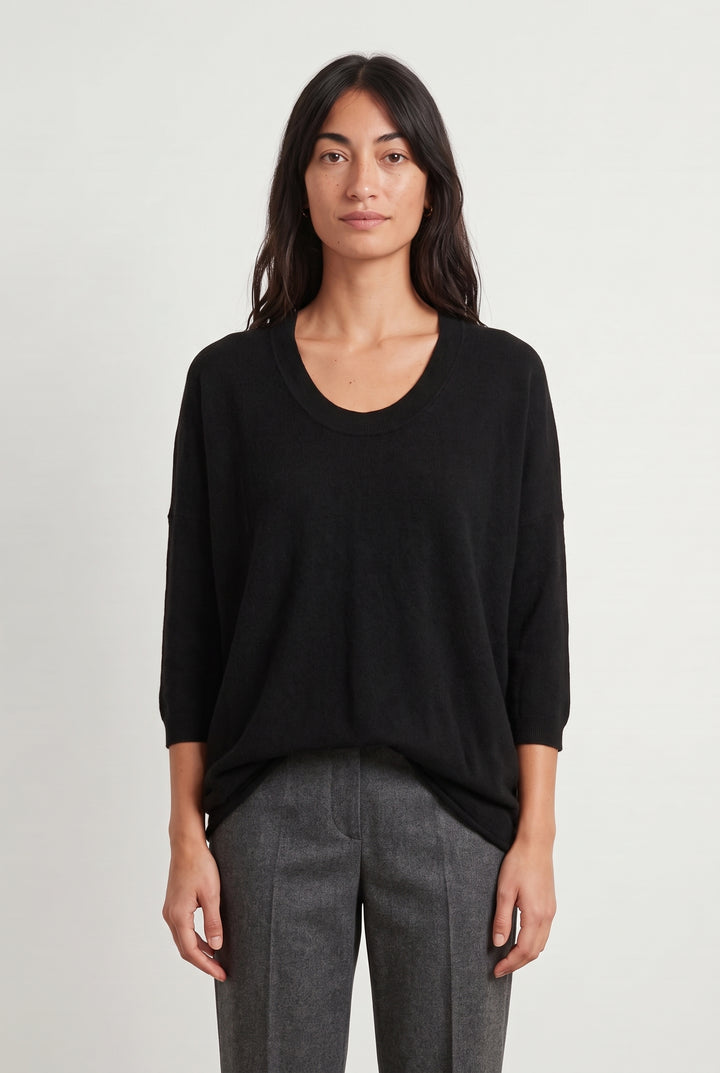 Pull Col Rond Noir - Taille S/36 de la marque Joseph | PARAD119281 - Vendu par Paradigme - Image 1