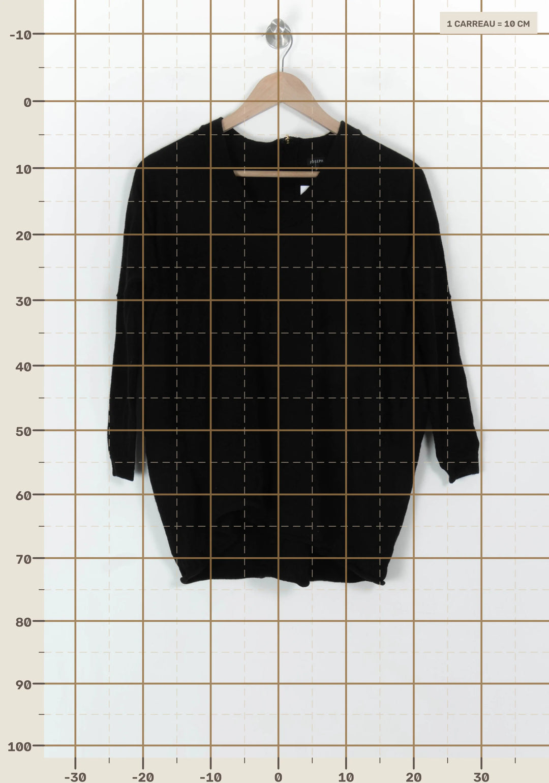 Pull Col Rond Noir - Taille S/36 de la marque Joseph | PARAD119281 - Vendu par Paradigme - Image 4