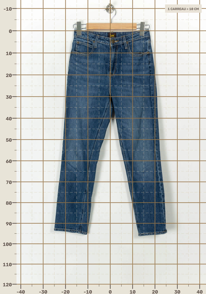 Jean Bleu - Taille M/38 de la marque Lee | PARAD119282 - Vendu par Paradigme - Image 4
