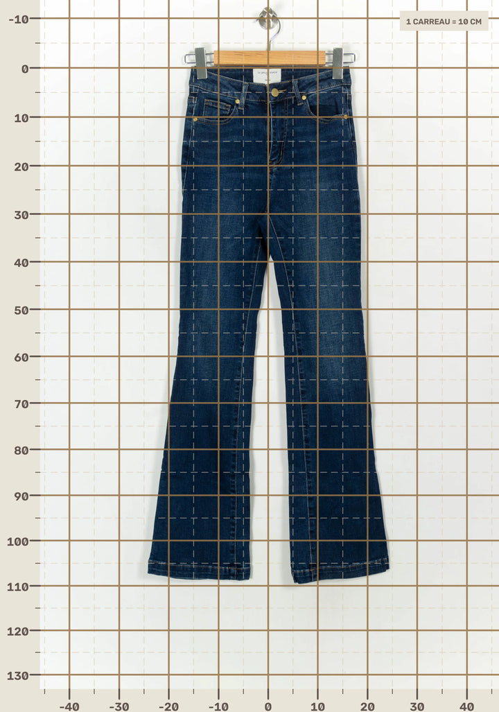 Jean Évasé Bleu - Taille S/36 de la marque La Petite Etoile | PARAD119283 - Vendu par Paradigme - Image 4