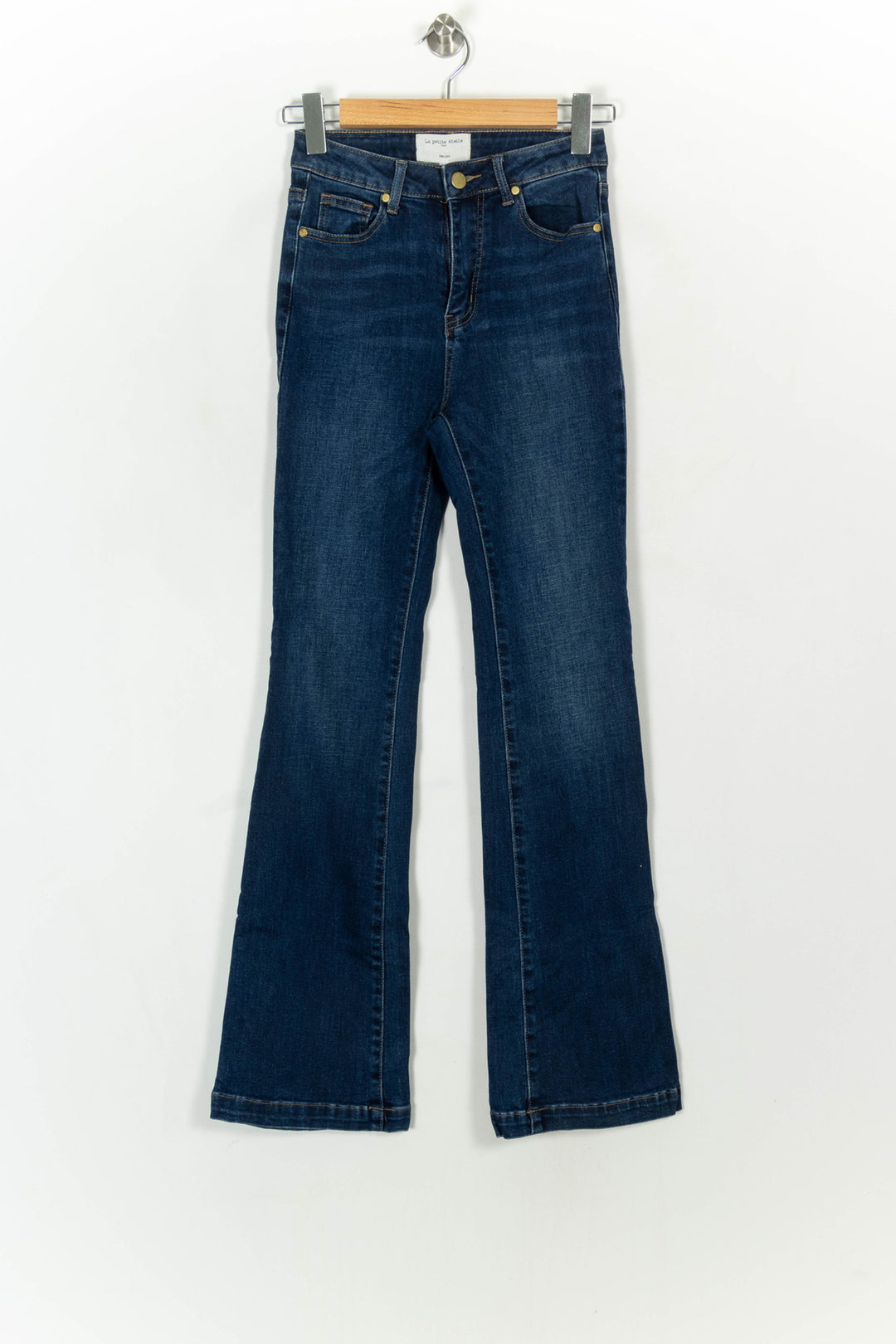 Jean Évasé Bleu - Taille S/36 de la marque La Petite Etoile | PARAD119283 - Vendu par Paradigme - Image 2