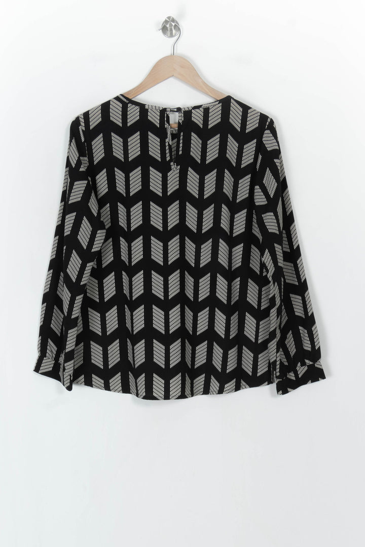 Blouse Noire et Blanche - Taille M/38 de la marque La Fée Maraboutée | PARAD119287 - Vendu par Paradigme - Image 5