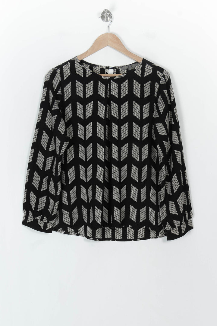Blouse Noire et Blanche - Taille M/38 de la marque La Fée Maraboutée | PARAD119287 - Vendu par Paradigme - Image 2
