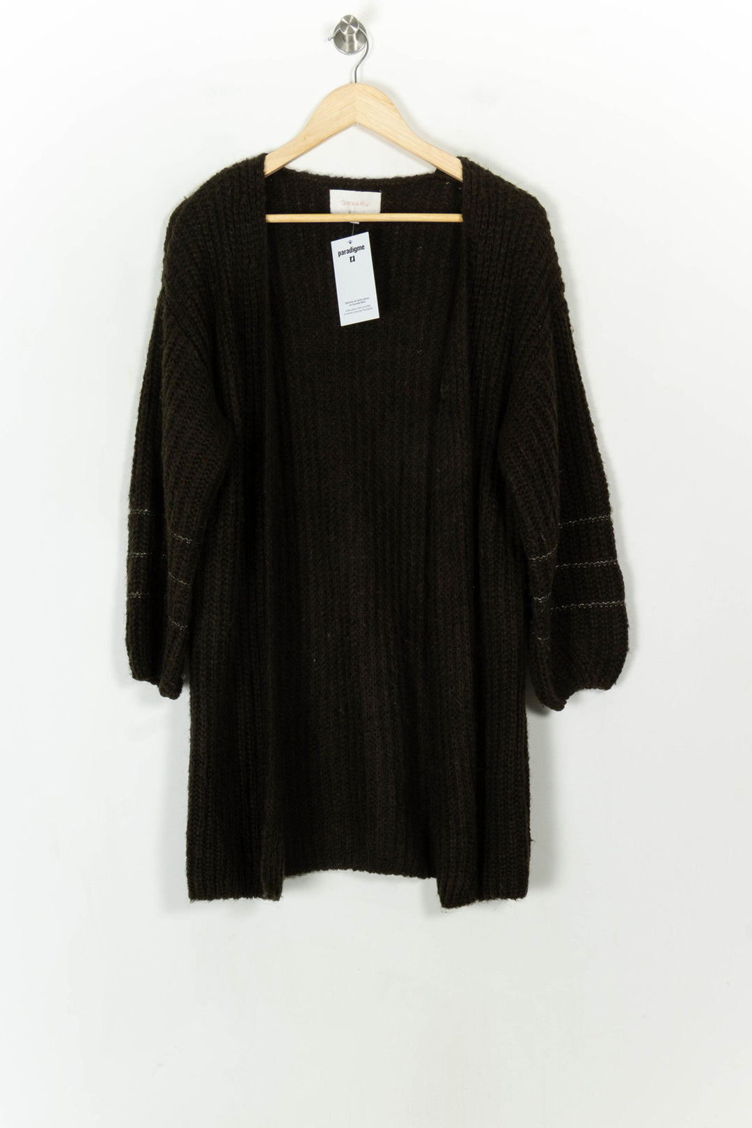 Cardigan Vert - Taille S/36 de la marque Grace &amp; Mila | PARAD119288 - Vendu par Paradigme - Image 2