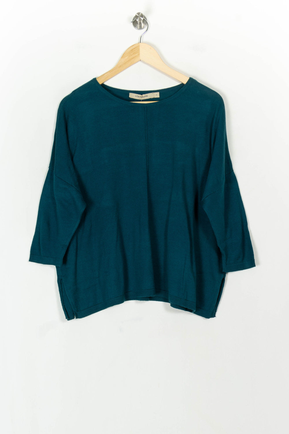 Pull Vert - Taille S/36 de la marque La Fée Maraboutée | PARAD119290 - Vendu par Paradigme - Image 2