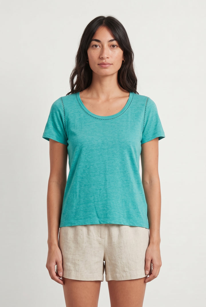 Tee-shirt Vert - Taille M/38 de la marque Comptoir des Cotonniers | PARAD119291 - Vendu par Paradigme - Image 1