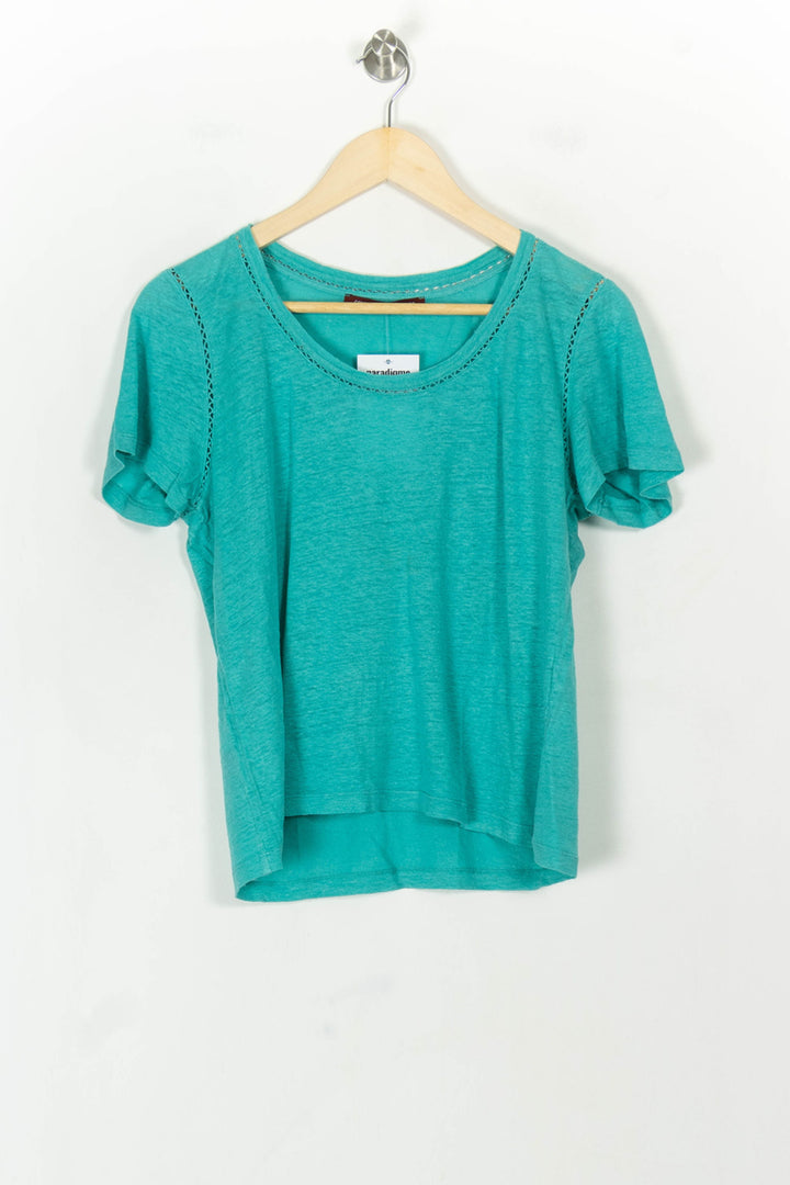 Tee-shirt Vert - Taille M/38 de la marque Comptoir des Cotonniers | PARAD119291 - Vendu par Paradigme - Image 2