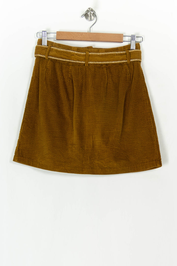 Jupe Courte Marron - Taille S/36 de la marque Louise Misha | PARAD119293 - Vendu par Paradigme - Image 5