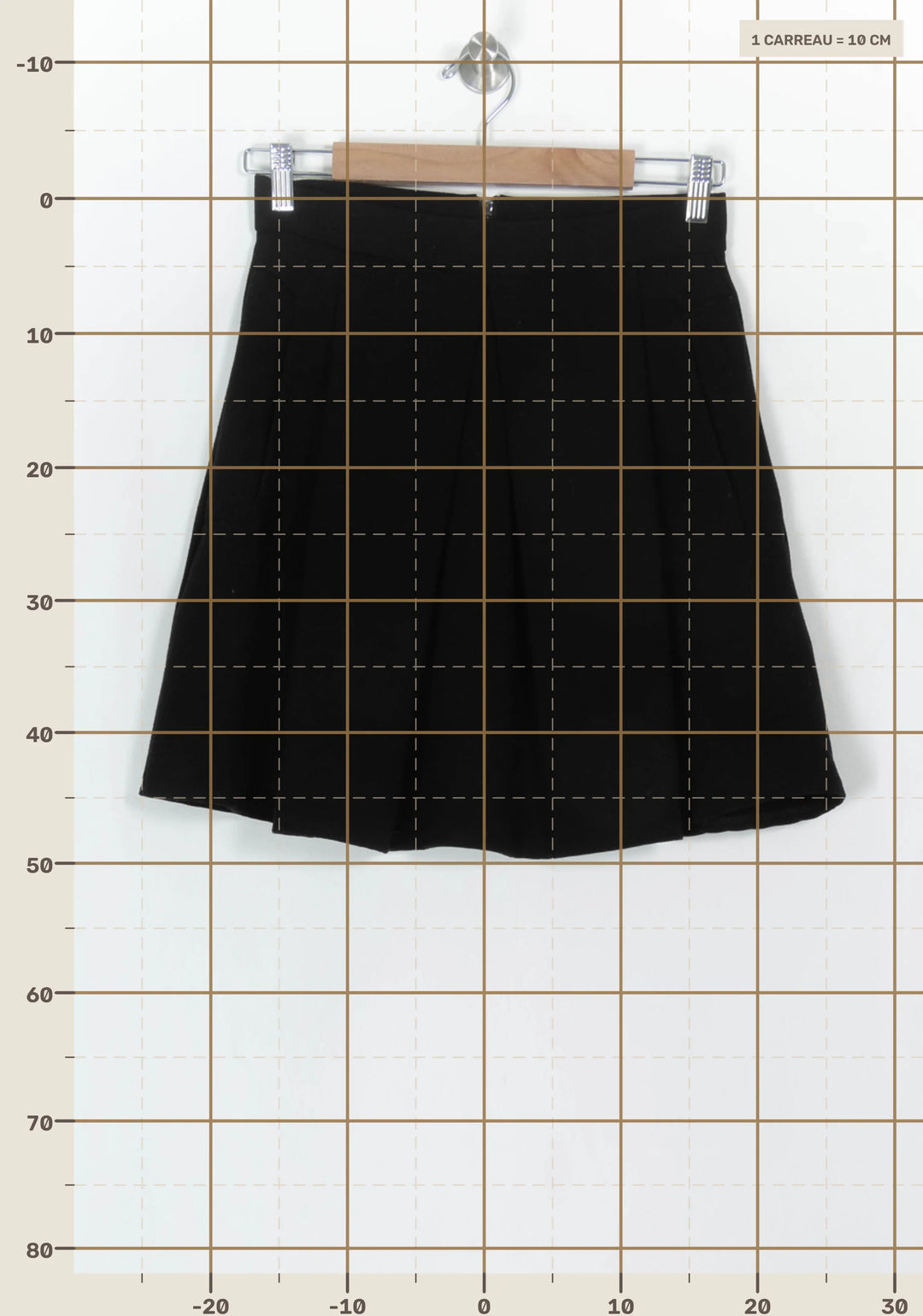Jupe Plissée Noire - Taille S/36 de la marque La Fée Maraboutée | PARAD119298 - Vendu par Paradigme - Image 4