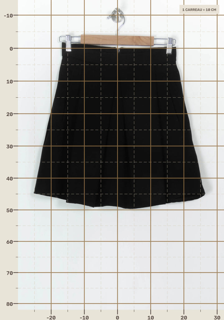 Jupe Plissée Noire - Taille S/36 de la marque La Fée Maraboutée | PARAD119298 - Vendu par Paradigme - Image 4