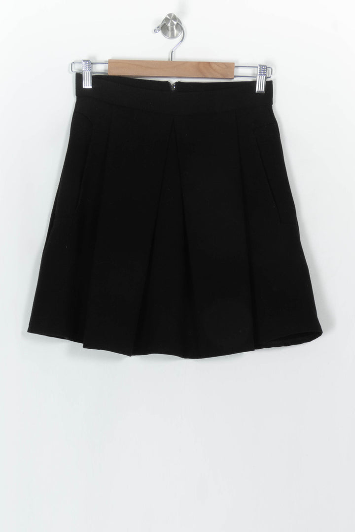 Jupe Plissée Noire - Taille S/36 de la marque La Fée Maraboutée | PARAD119298 - Vendu par Paradigme - Image 2