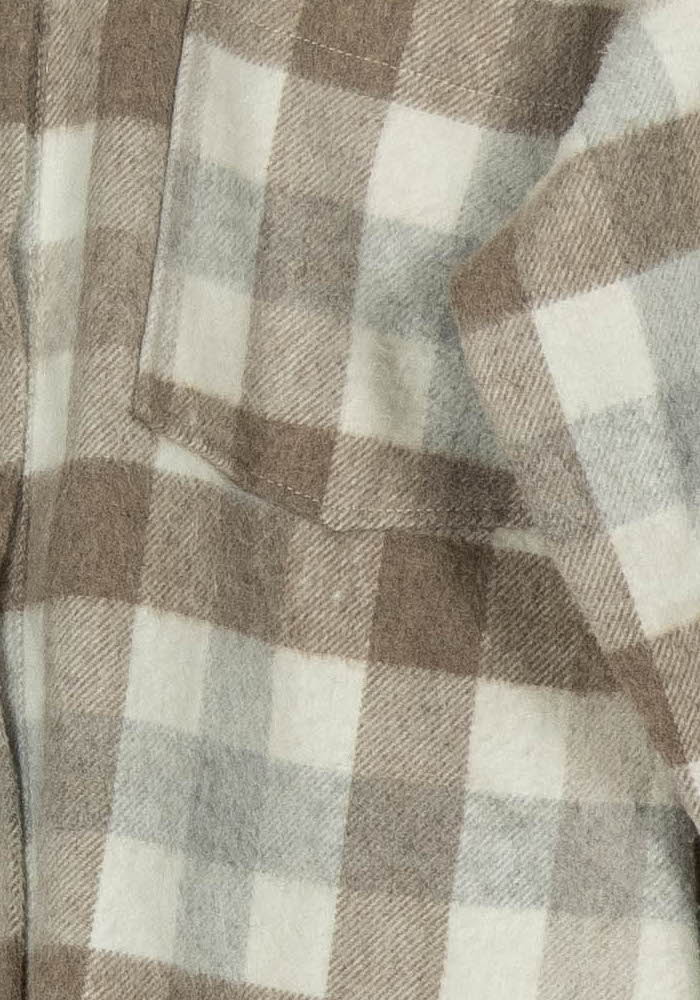 Surchemise Beige et Blanche - Taille XS/34 de la marque Kookai | PARAD119299 - Vendu par Paradigme - Image 3