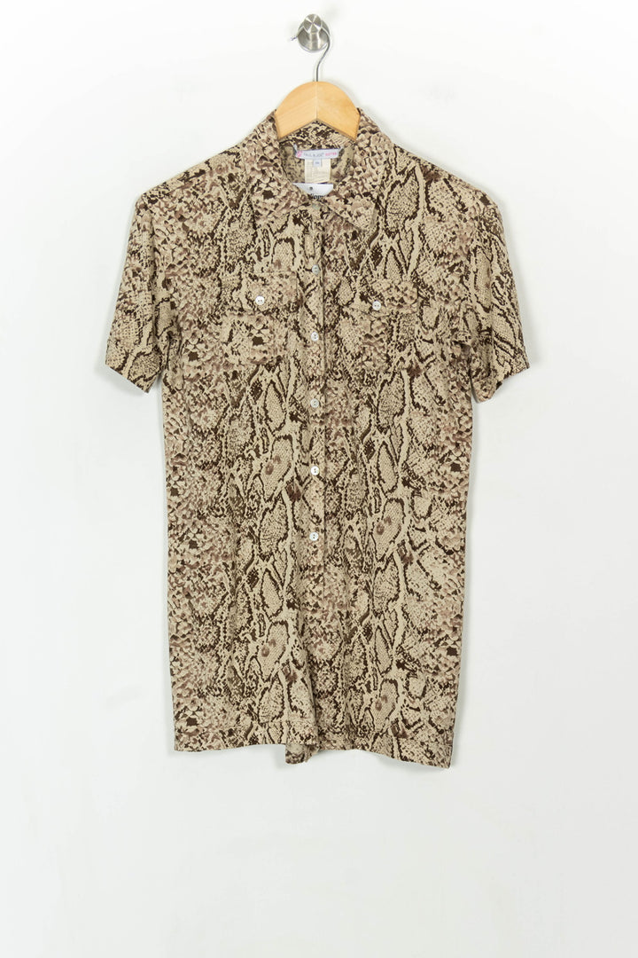 Chemise Beige et Marron - Taille S/36 de la marque Paul &amp; Joe Sister | PARAD119310 - Vendu par Paradigme - Image 2