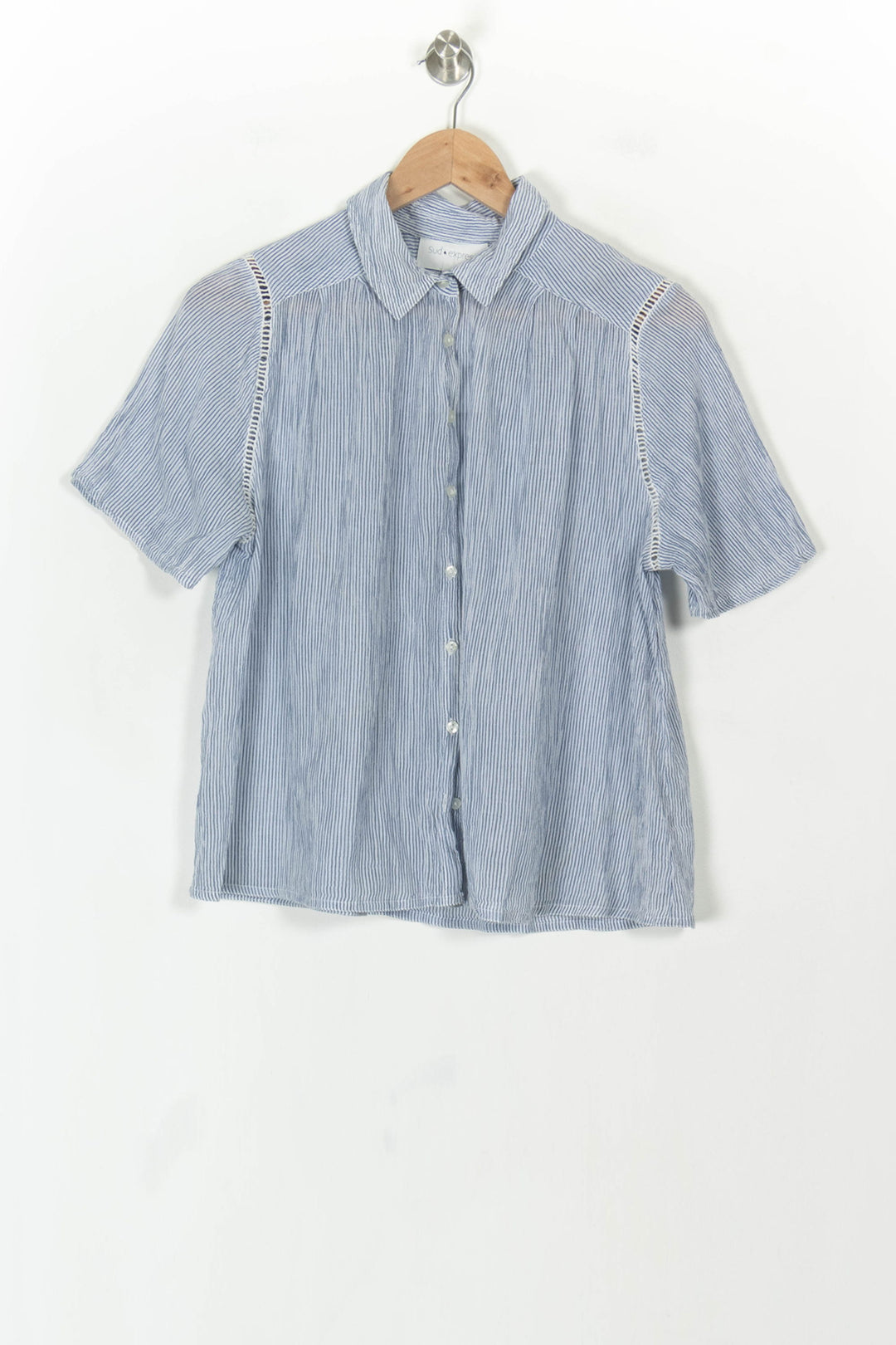 Chemise Bleu et Blanc - Taille M/38 de la marque Sud express | PARAD119315 - Vendu par Paradigme - Image 2
