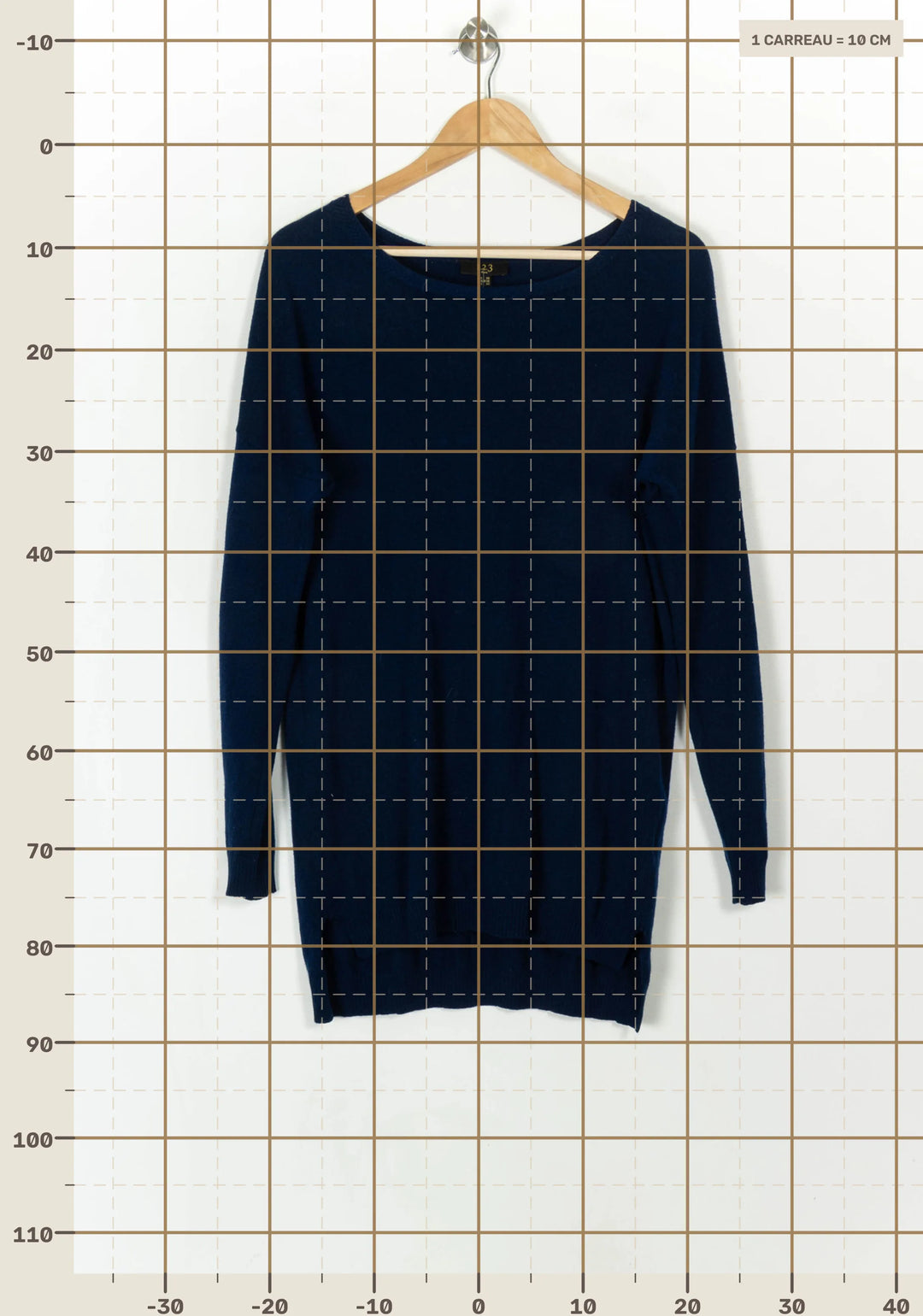 Pull Bleu - Taille M/38 de la marque Maison 123 | PARAD119324 - Vendu par Paradigme - Image 4