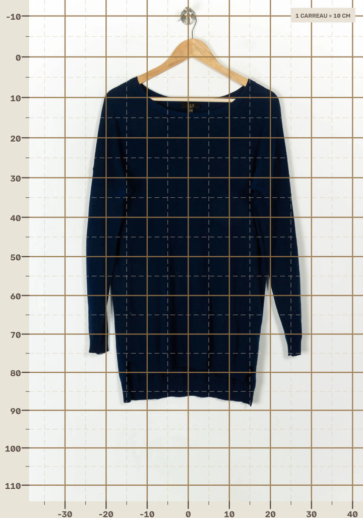 Pull Bleu - Taille M/38 de la marque Maison 123 | PARAD119324 - Vendu par Paradigme - Image 4