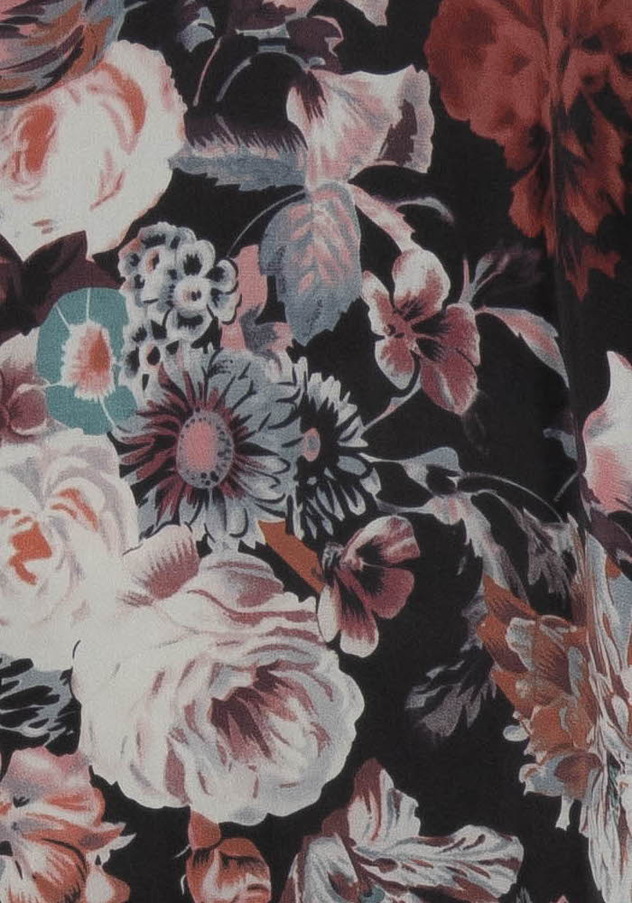 Blouse Fleurie Noire et Rose - Taille XXXL/46 de la marque Liu Jo | PARAD119329 - Vendu par Paradigme - Image 3