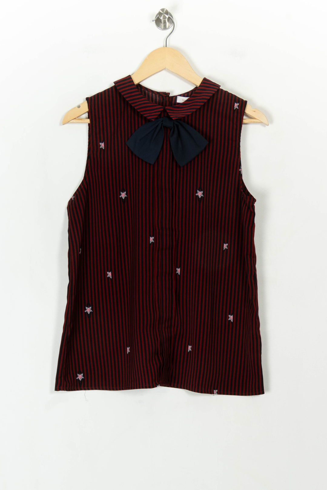 Blouse Sans Manches Rayée Rouge et Bleu - Taille L/40 de la marque Grace &amp; Mila | PARAD119331 - Vendu par Paradigme - Image 2