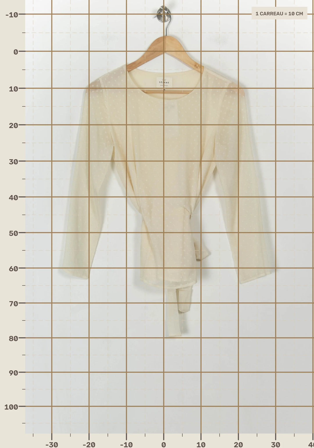 Blouse Blanche - Taille S/36 de la marque Sézane | PARAD119345 - Vendu par Paradigme - Image 4