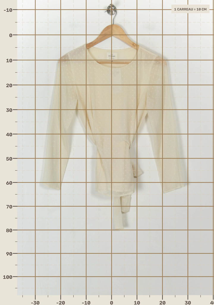 Blouse Blanche - Taille S/36 de la marque Sézane | PARAD119345 - Vendu par Paradigme - Image 4