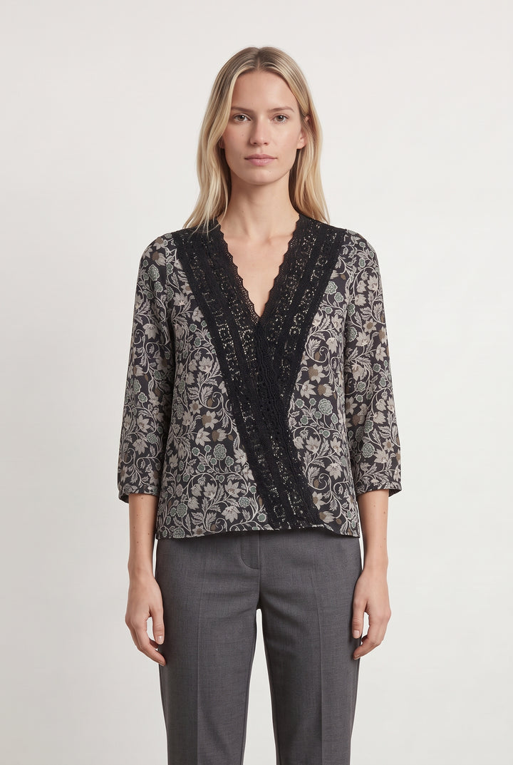 Blouse Noire et Blanche - Taille XS/34 de la marque I.Code | PARAD119346 - Vendu par Paradigme - Image 1