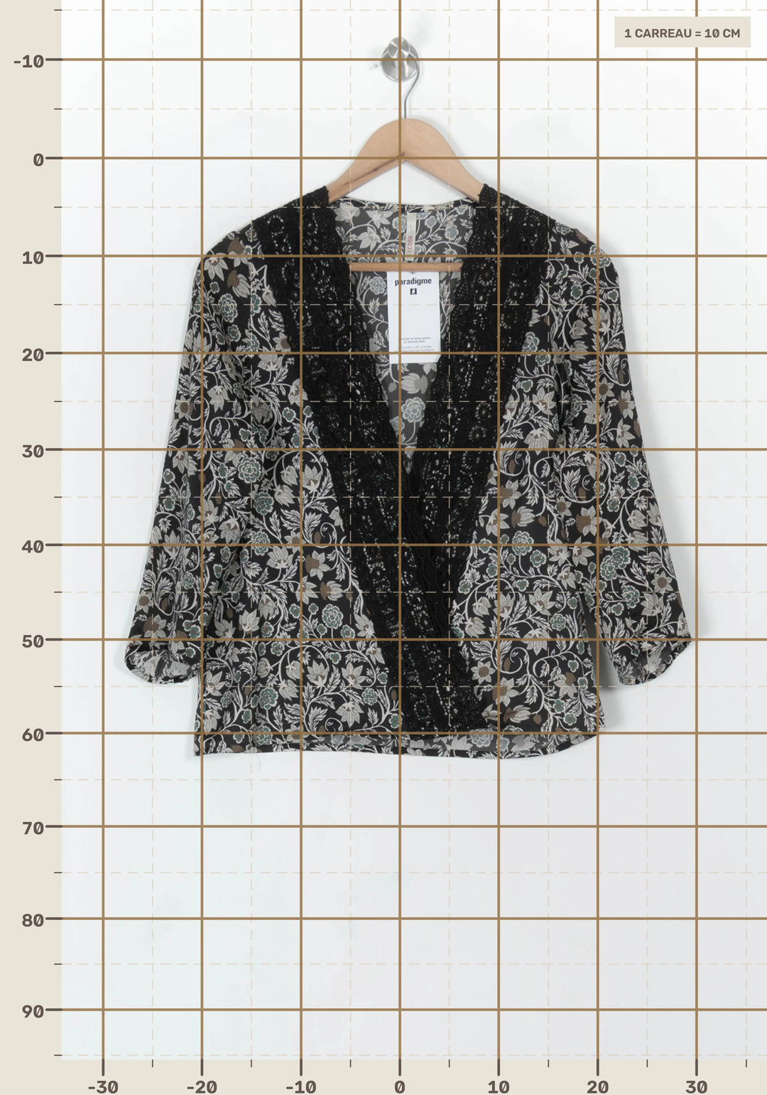 Blouse Noire et Blanche - Taille XS/34 de la marque I.Code | PARAD119346 - Vendu par Paradigme - Image 4