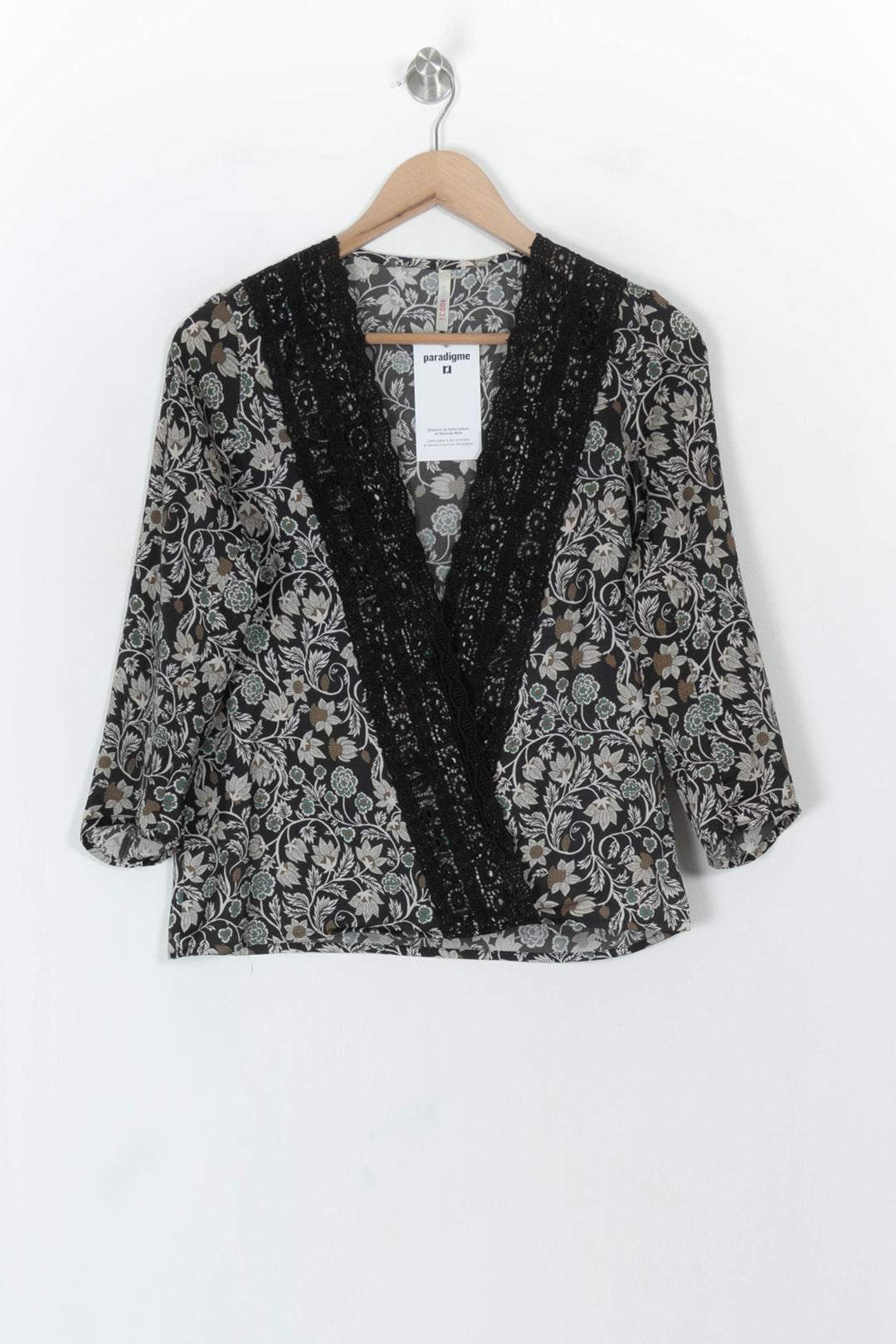 Blouse Noire et Blanche - Taille XS/34 de la marque I.Code | PARAD119346 - Vendu par Paradigme - Image 2