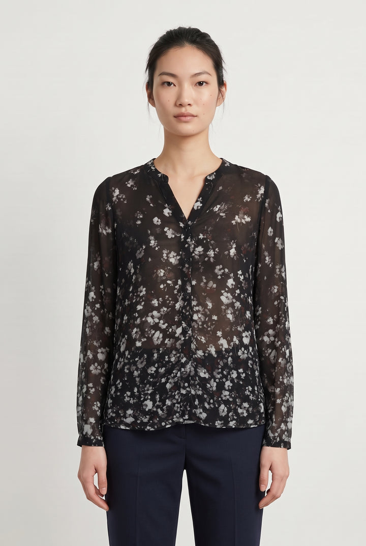 Blouse Noire et Blanche - Taille S/36 de la marque IKKS | PARAD119351 - Vendu par Paradigme - Image 1