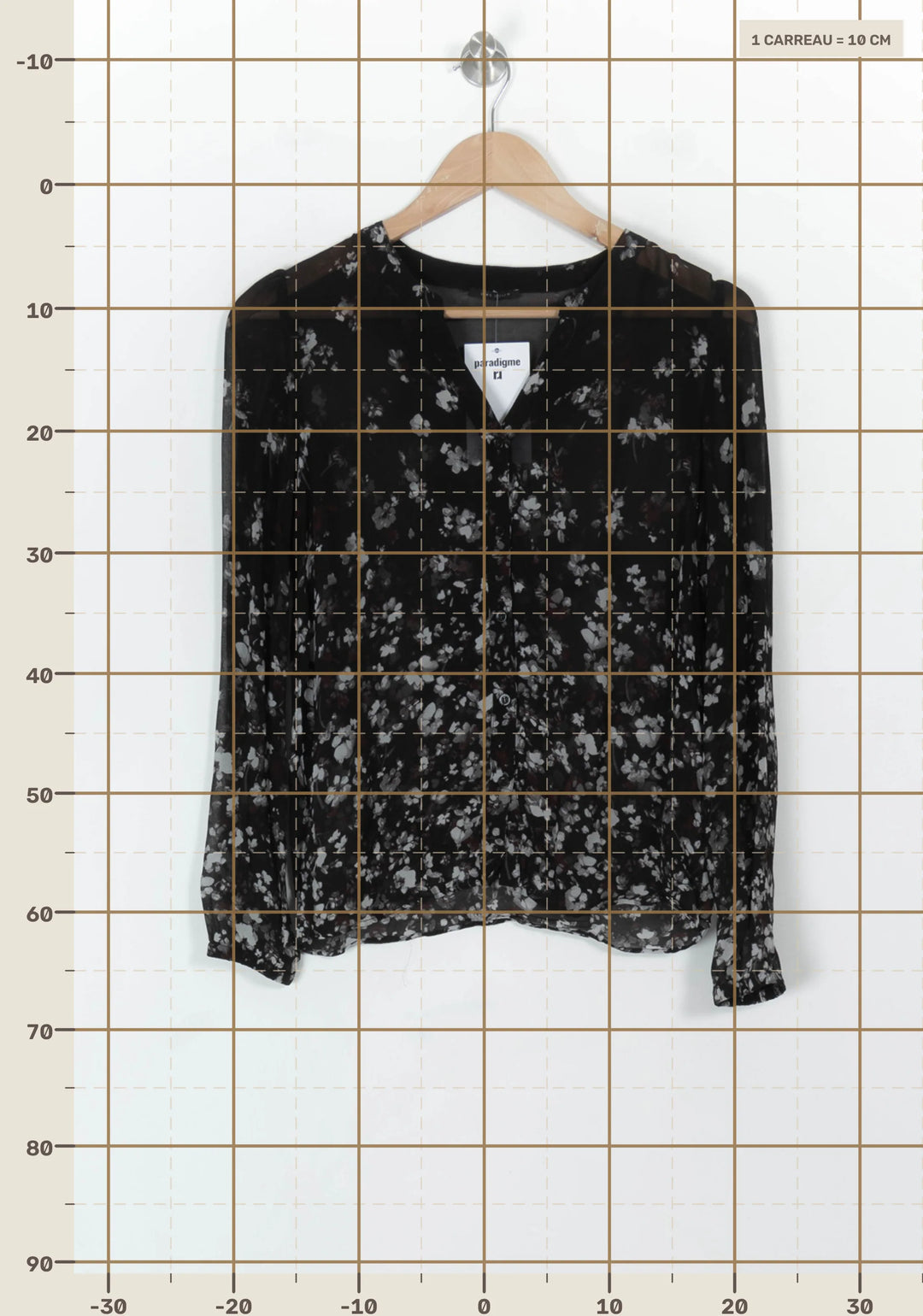 Blouse Noire et Blanche - Taille S/36 de la marque IKKS | PARAD119351 - Vendu par Paradigme - Image 4