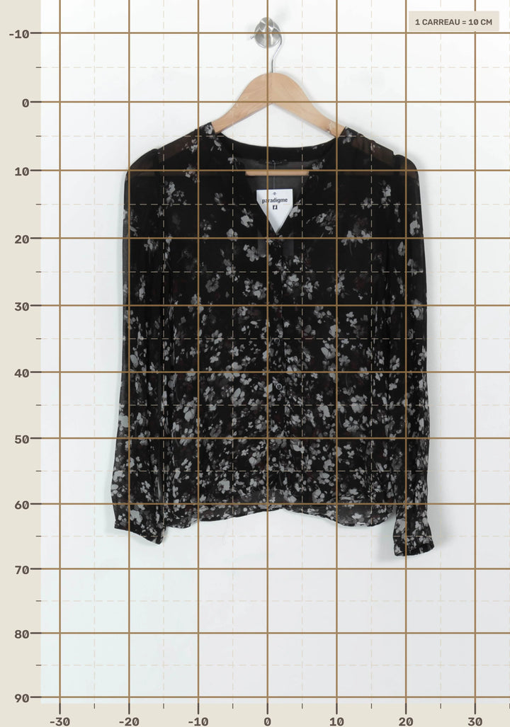 Blouse Noire et Blanche - Taille S/36 de la marque IKKS | PARAD119351 - Vendu par Paradigme - Image 4