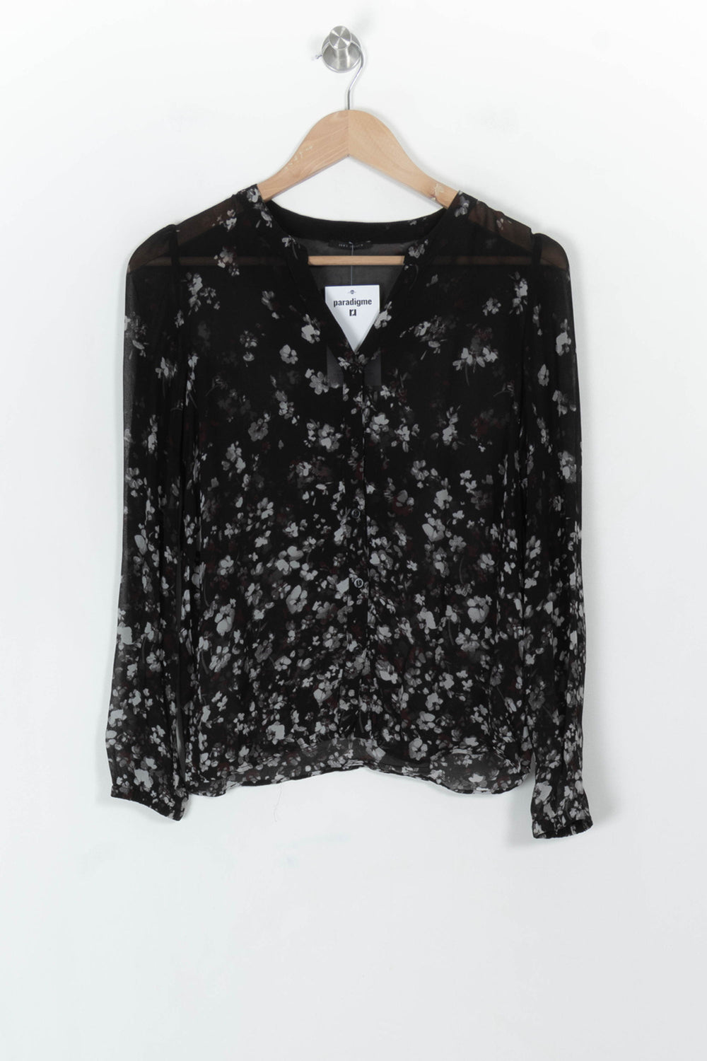 Blouse Noire et Blanche - Taille S/36 de la marque IKKS | PARAD119351 - Vendu par Paradigme - Image 2