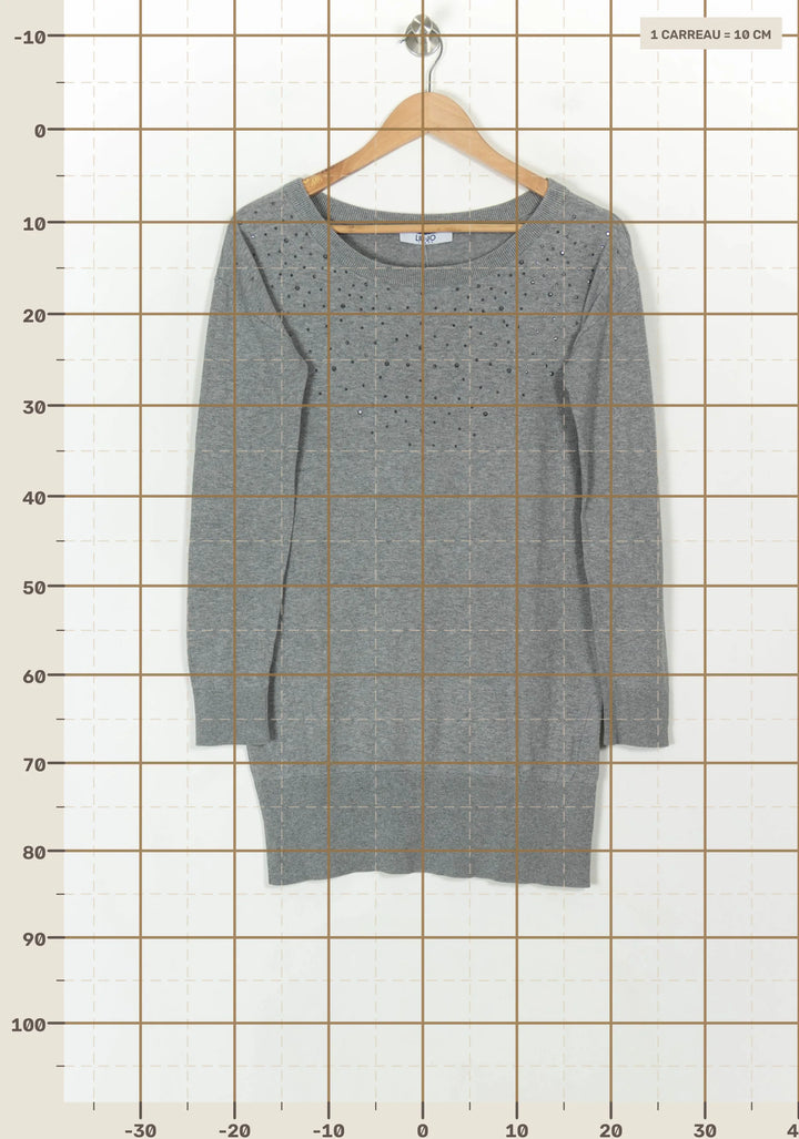 Pull Gris - Taille M/38 de la marque Liu Jo | PARAD119356 - Vendu par Paradigme - Image 4