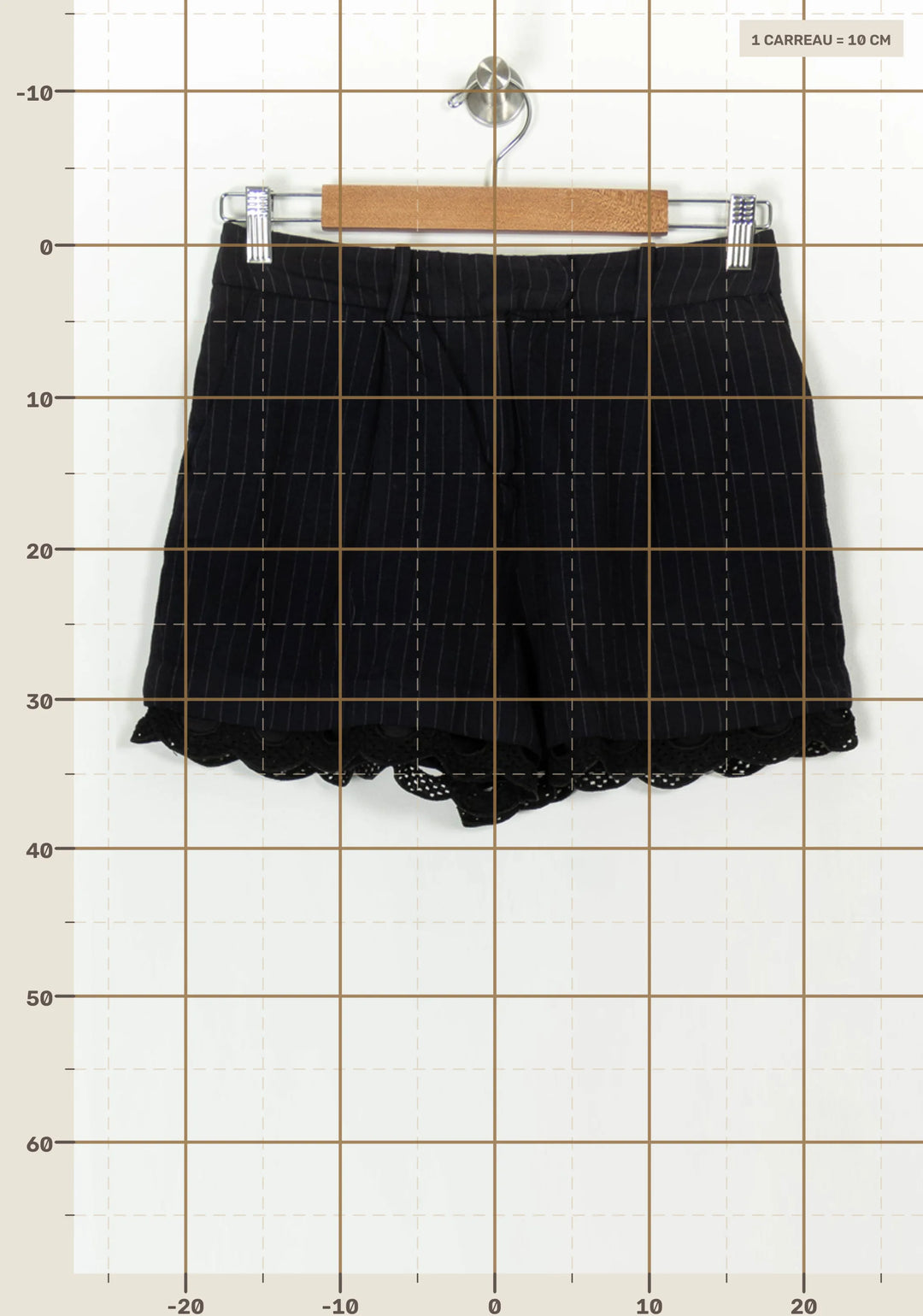 Short Bleu - Taille M/38 de la marque Claudie Pierlot | PARAD119357 - Vendu par Paradigme - Image 4