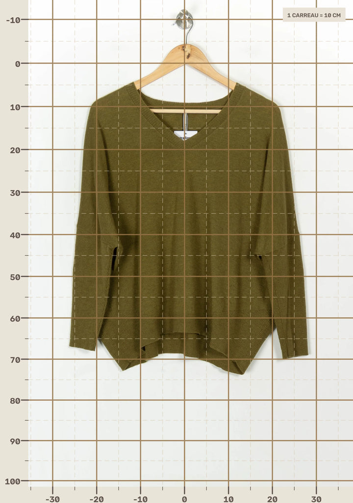 Pull Vert - Taille S/36 de la marque Indies | PARAD119363 - Vendu par Paradigme - Image 4