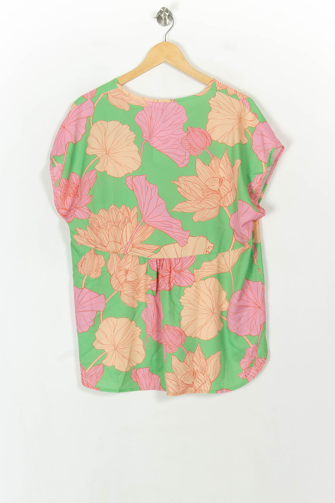 Blouse Verte et Rose - Taille XXL/44 de la marque Indies | PARAD119365 - Vendu par Paradigme - Image 5