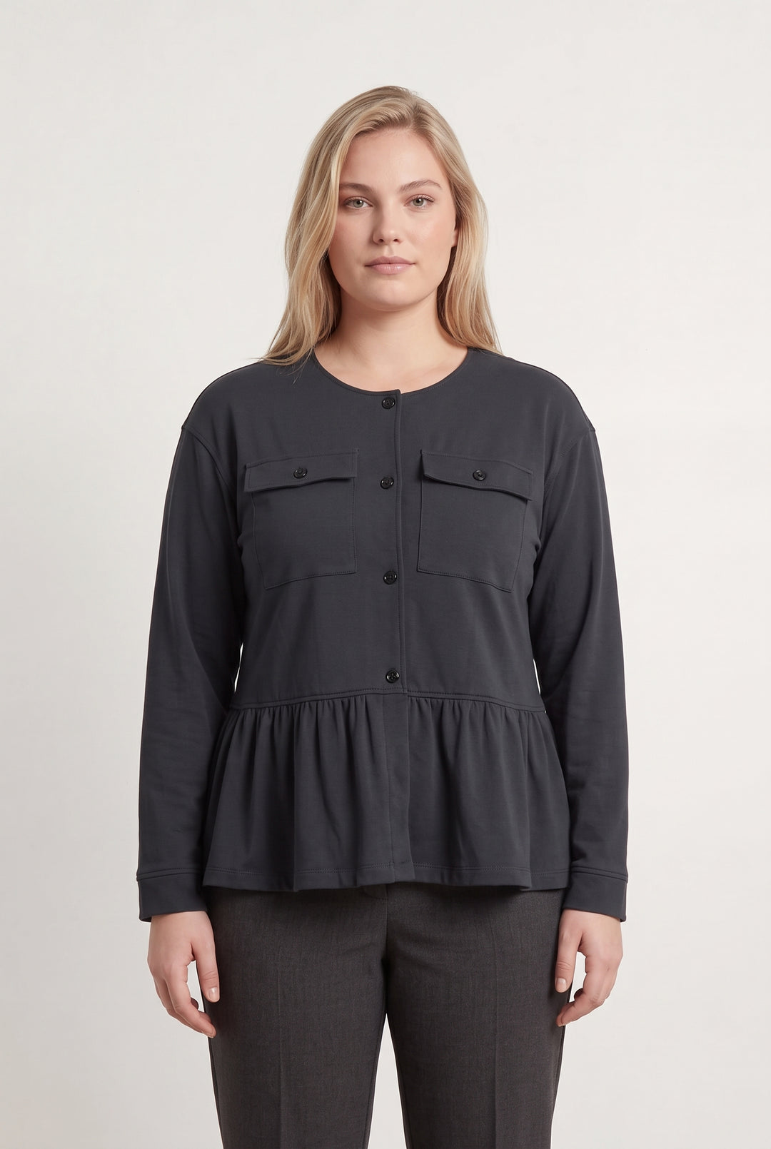 Veste Grise - Taille XXXL/46 de la marque Indies | PARAD119367 - Vendu par Paradigme - Image 1