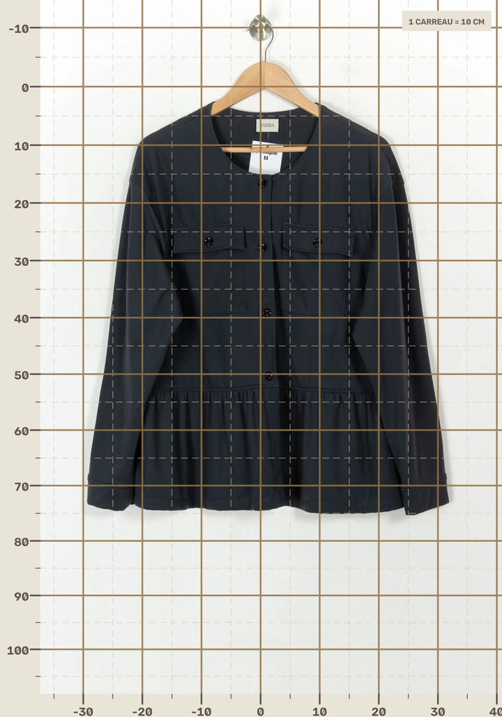 Veste Grise - Taille XXXL/46 de la marque Indies | PARAD119367 - Vendu par Paradigme - Image 4