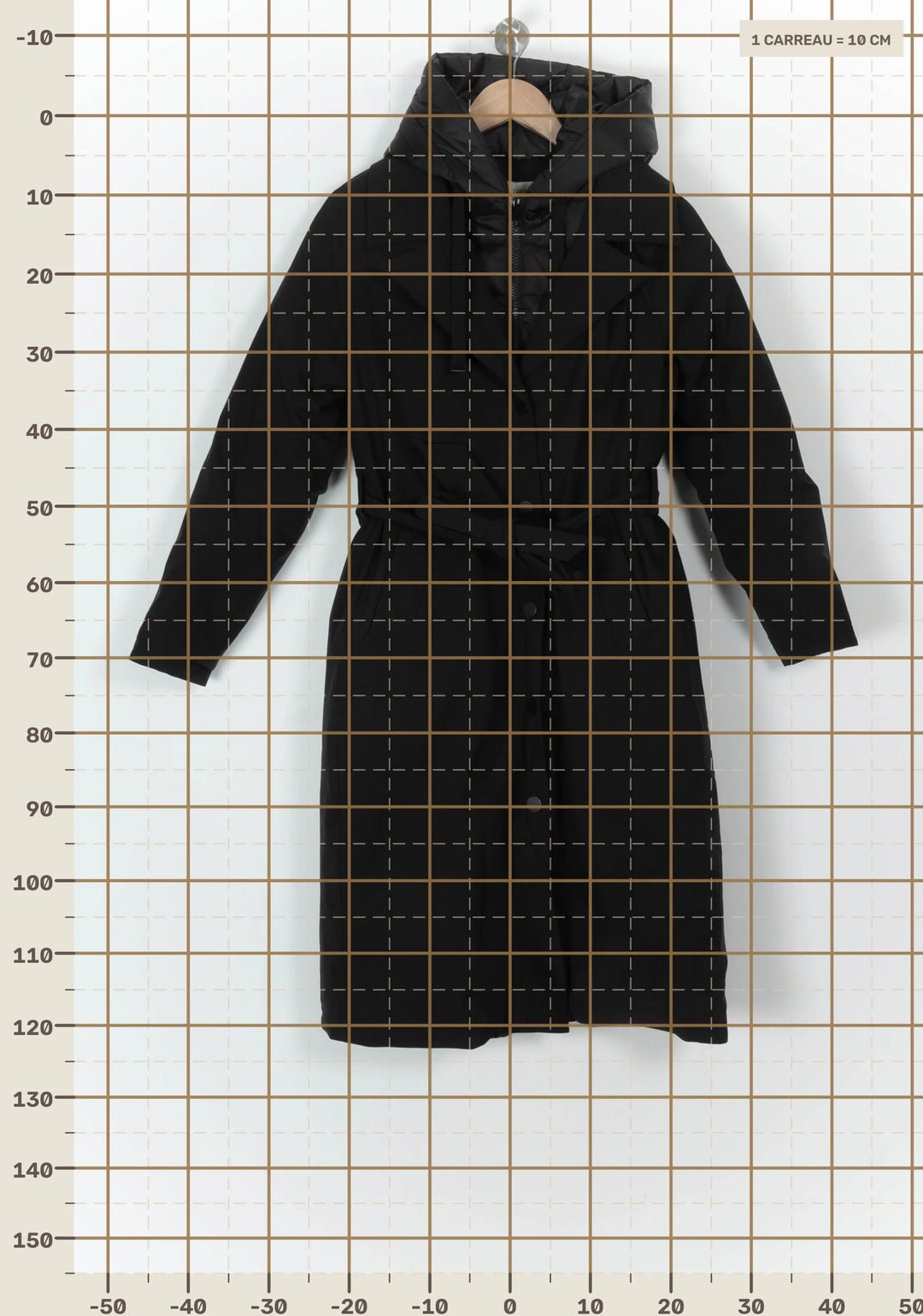 Manteau Noir - Taille S/36 de la marque Indies | PARAD119374 - Vendu par Paradigme - Image 4